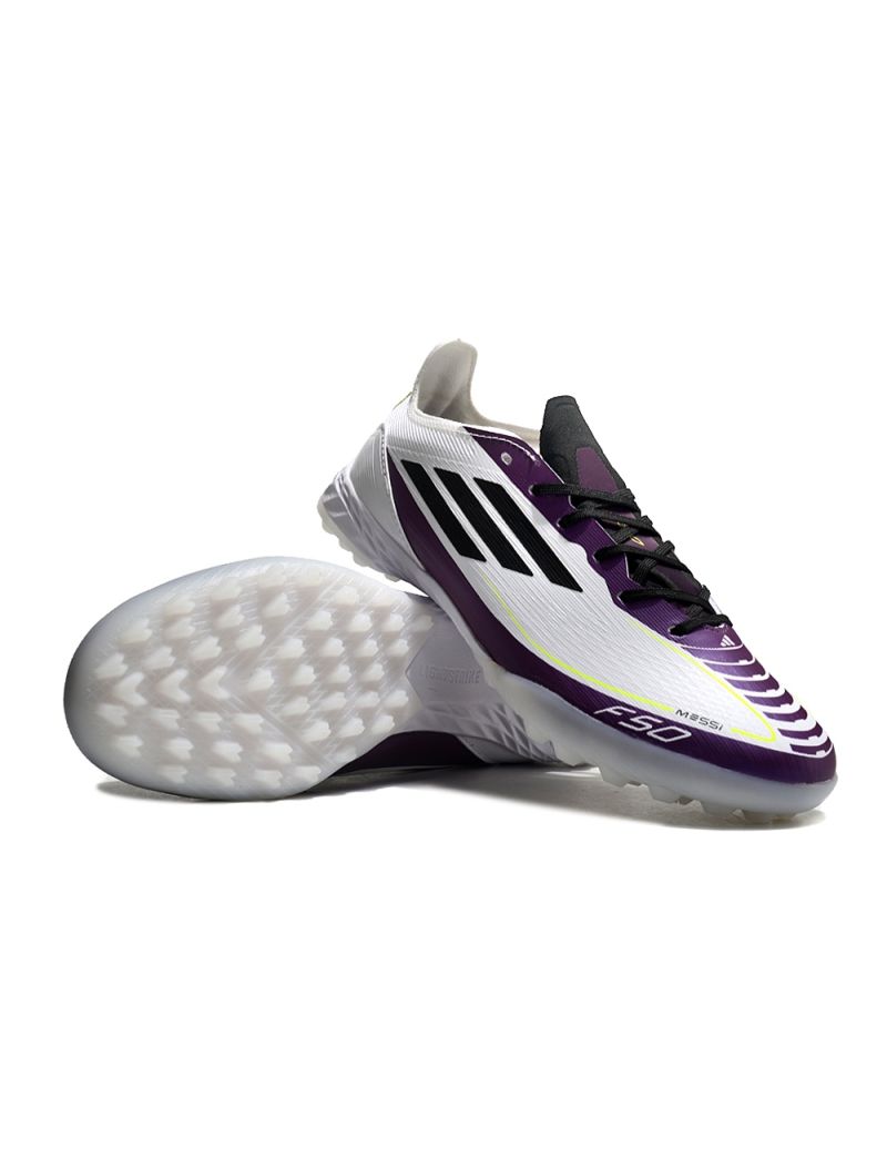 adidas F50 Messi Elite TF Triunfo Estelar - Footwear White/Core Black/Unity Purple