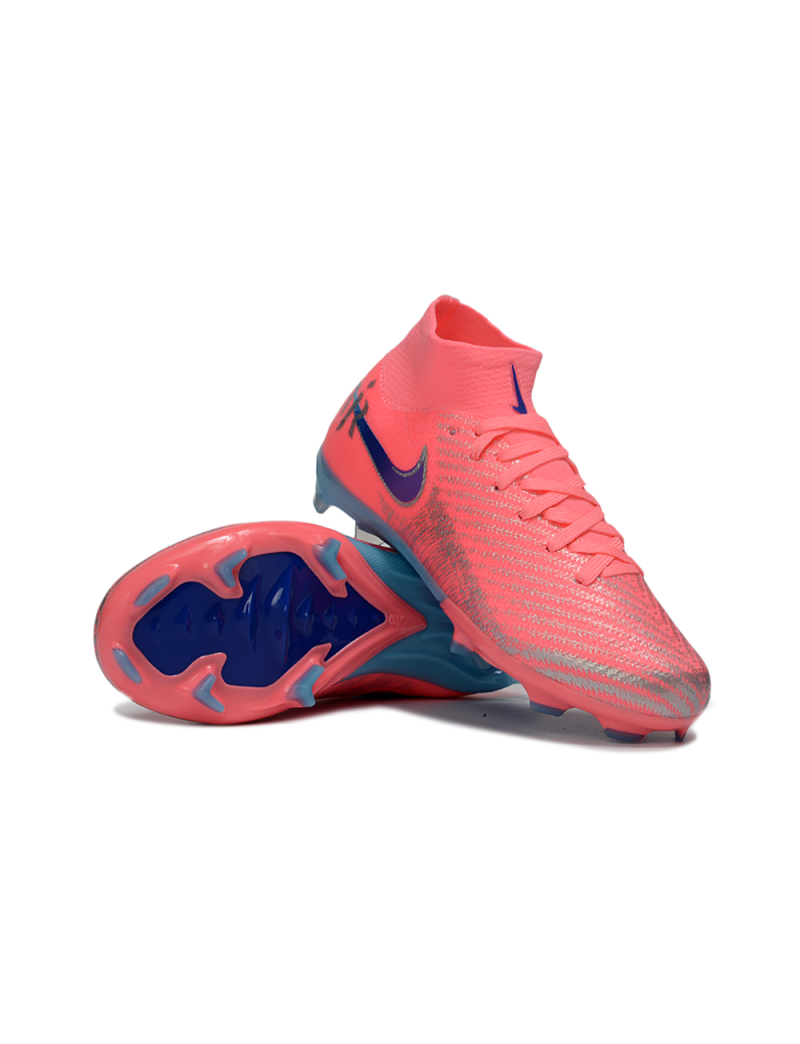New Nike Air Zoom Mercurial Superfly 10 Elite FG Pink Blue