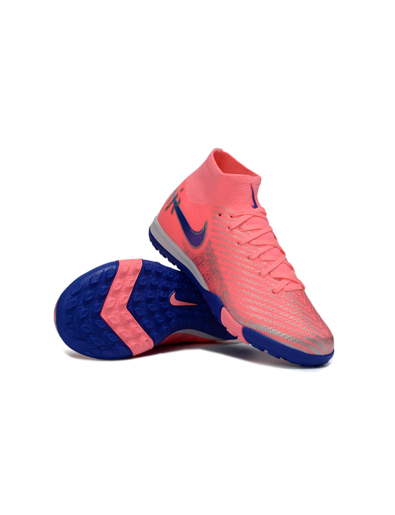 New Nike Air Zoom Mercurial Superfly 10 Elite TF Pink Blue