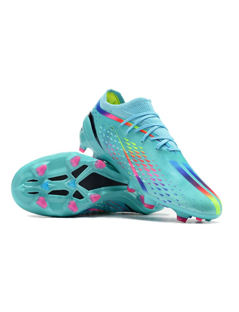 Adidas X Speedportal .1 FG Al Rihla - Clear Aqua/Solar Red/Power Blue