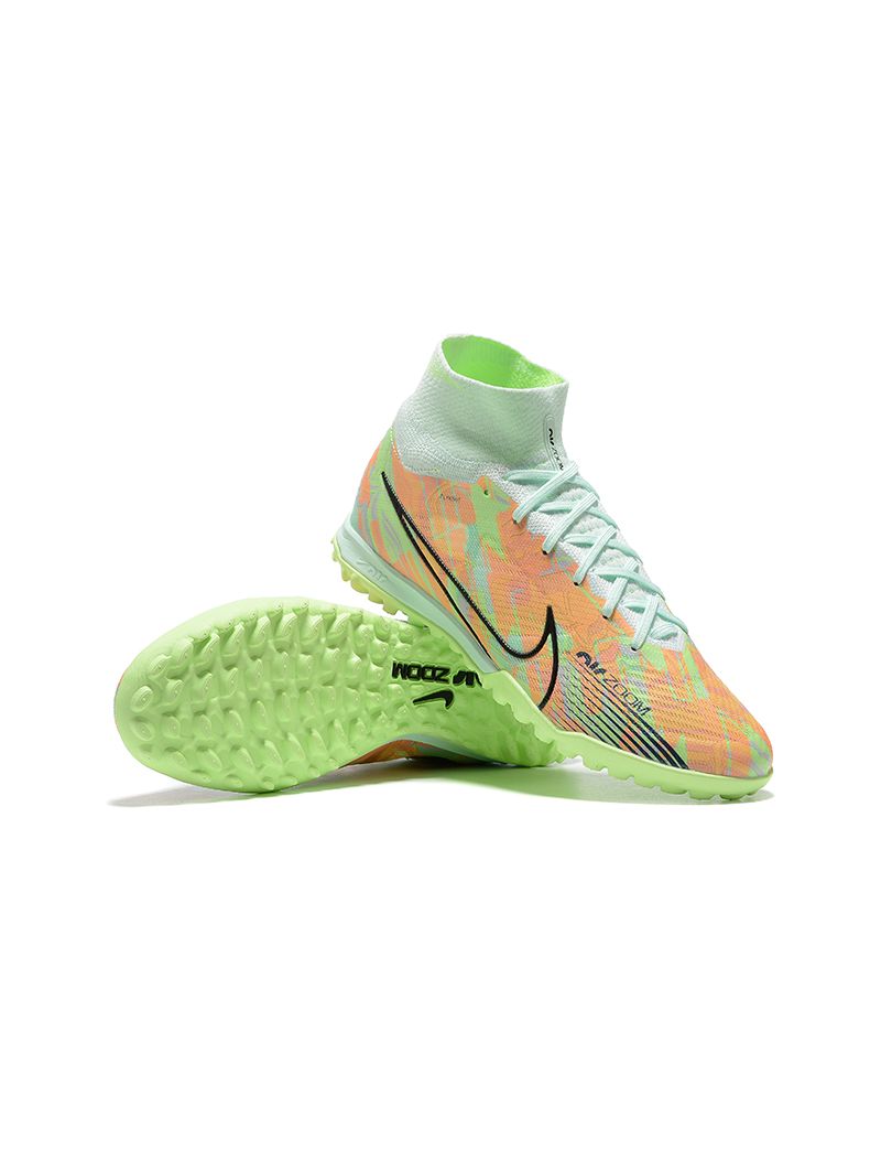 Nike Air Zoom Mercurial Superfly Elite 9 TF Bonded - Barely Green/Blackened Blue/Total Orange