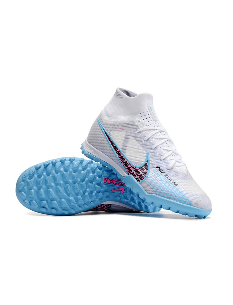 Nike Air Zoom Mercurial Superfly Elite 9 TF - White/Light Blue/Laser Pink
