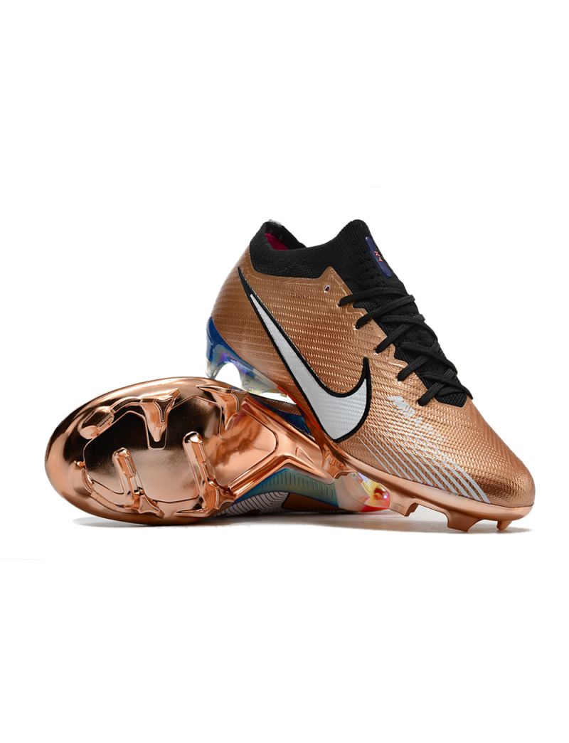 Nike Air Zoom Mercurial Vapor 15 Elite FG - Metallic Gold/White/Blue