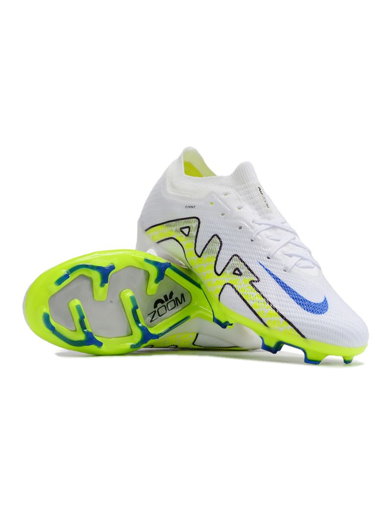 Nike Air Zoom Mercurial Vapor 15 Elite FG White Volt Blue