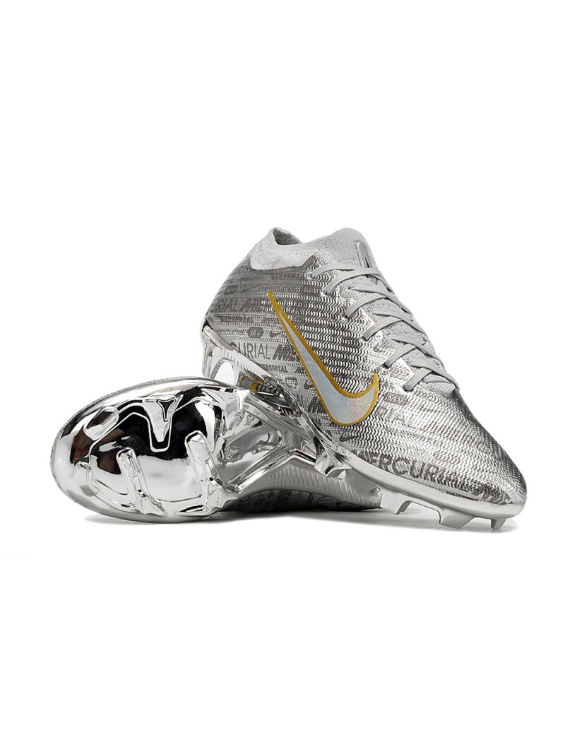 Nike Air Zoom Mercurial Vapor 15 Elite XXV SE FG - Metallic Silver/Wolf Grey/Pure Platinum/Black