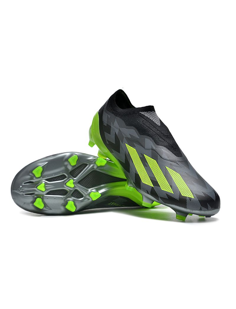 adidas X Crazyfast .1 Laceless FG Crazycharged - Core Black/Solar Yellow/Grey Five