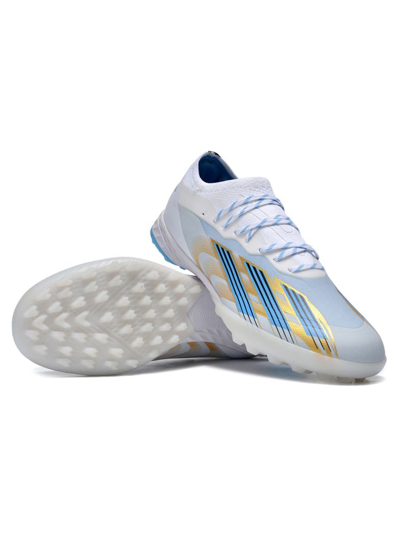 adidas X Crazyfast Messi .1 TF Las Estrellas Pack - White/Pulse Blue/Gold Metallic