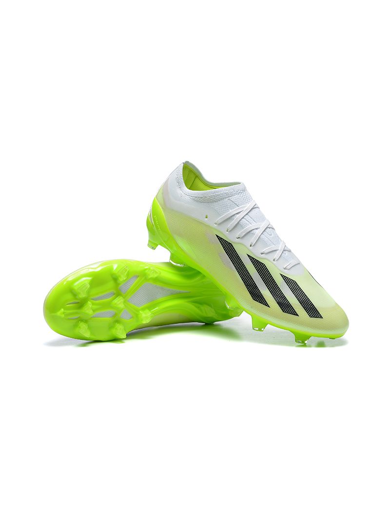 adidas X Crazyfast .1 FG Crazyrush - Footwear White/Core Black/Lucid Lemon