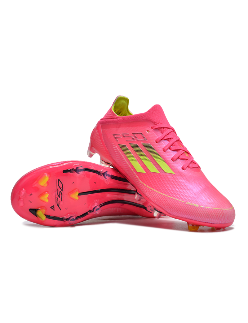 Adidas F50 2024 FG 'Vivid Horizon' - Turbo Aurora Black Platin Metallic