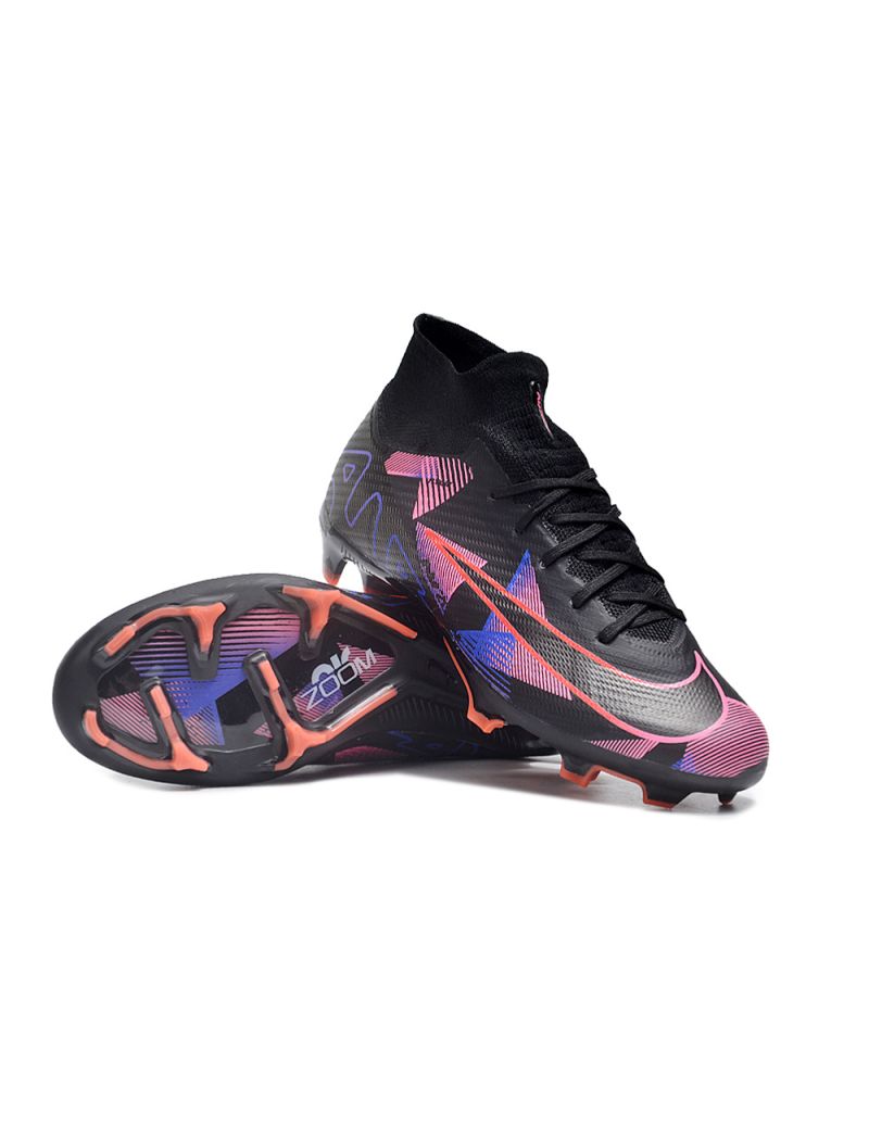 Nike Air Zoom Mercurial Superfly IX Elite FG Black Pink Blue Orange