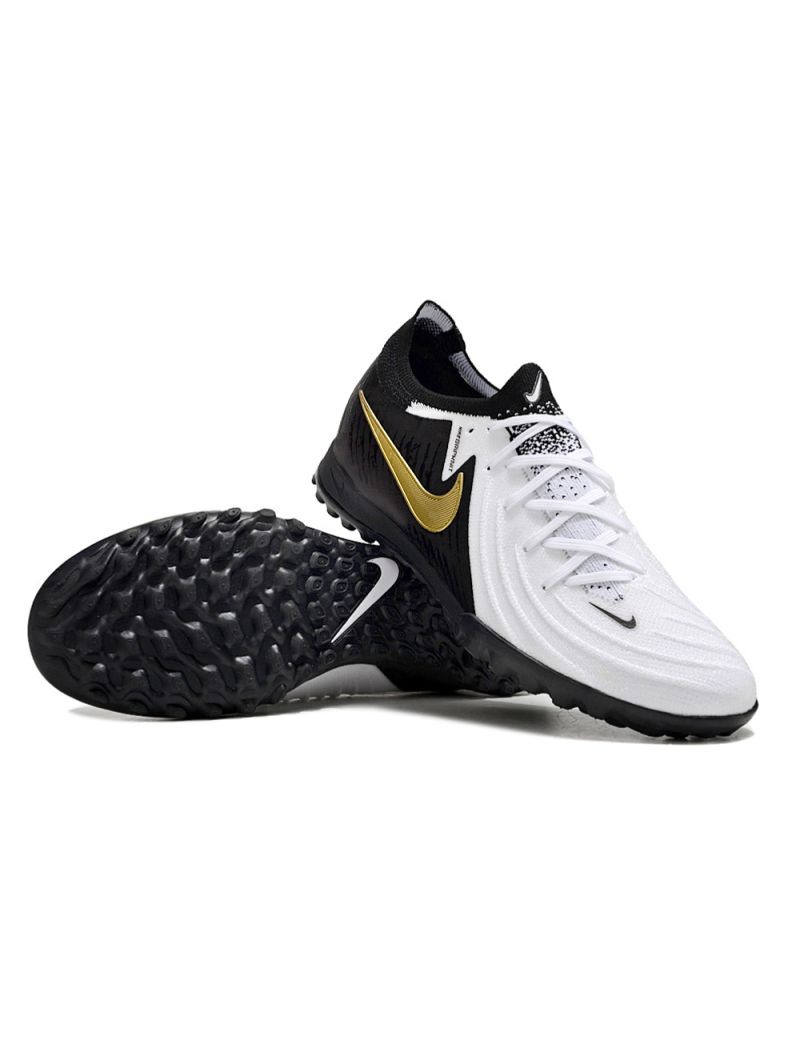 Nike Phantom GX II Elite TF Mad Ready - White/Black/Metallic Gold Coin