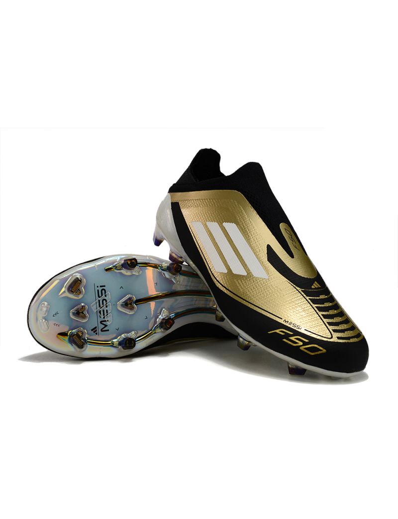 Adidas F50 Messi Elite FG Triunfo Dorado - Gold Metallic Footwear White Core Black