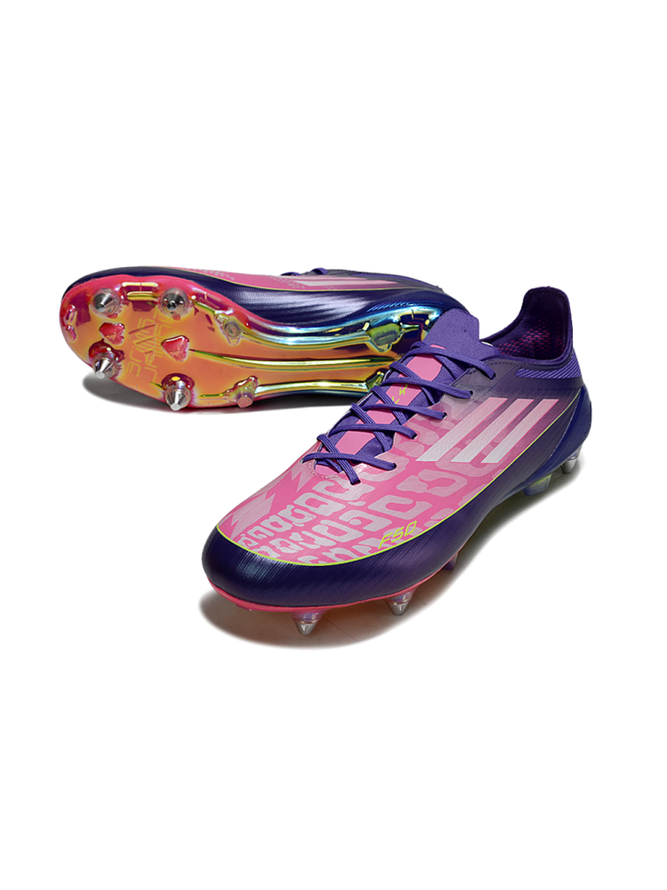 Adidas F50 Elite SG-Pro 'Yamal' - Purple White  Lucid Lemon