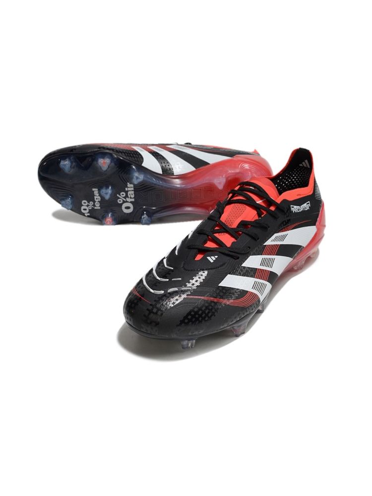adidas Predator Elite Laceless FG 2025 Moments - Black/White/Vivid Red