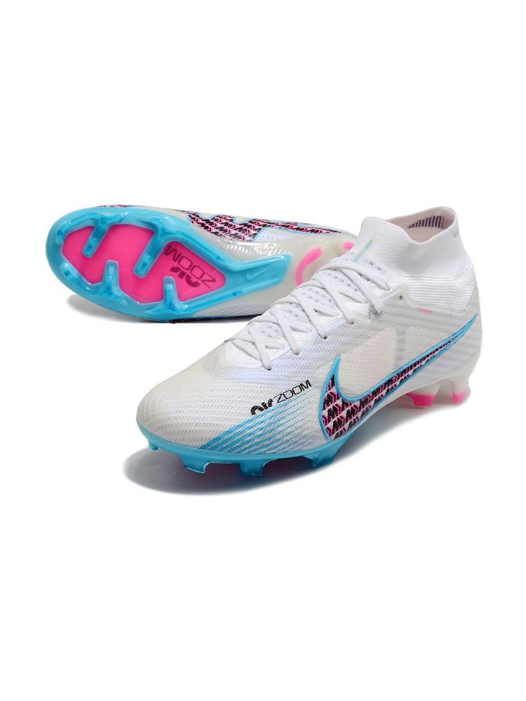 Nike Air Zoom Mercurial Superfly 9 Elite FG - Blast Pack - White/Baltic Blue/Pink Blast