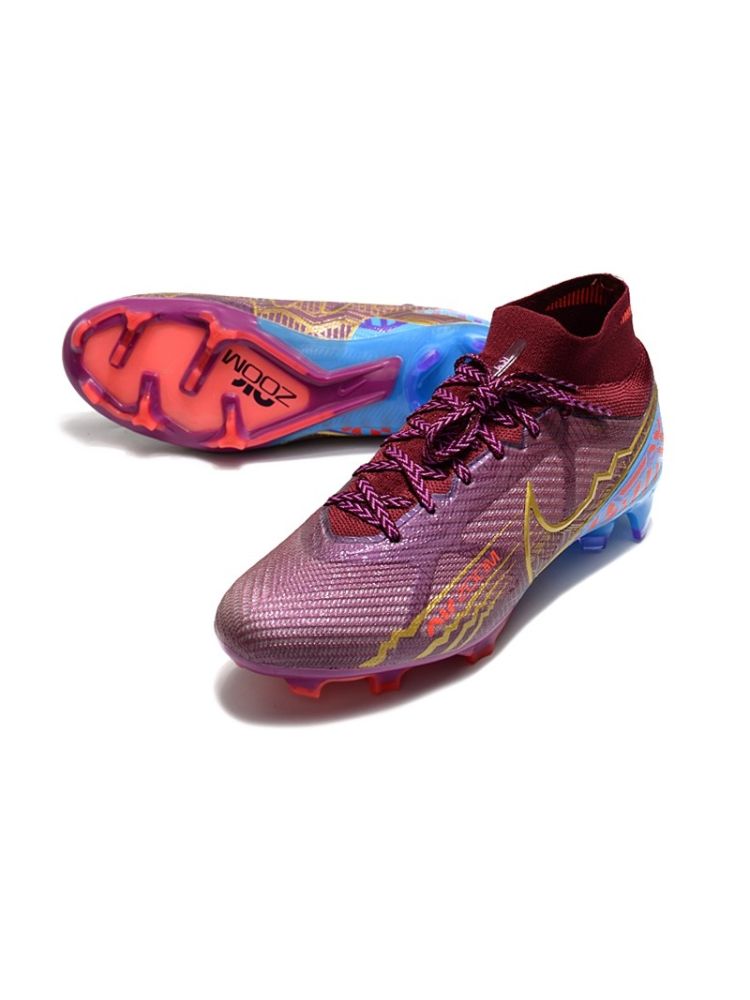 Nike Air Zoom Mercurial Superfly 9 Elite KM FG - Mbappé - Dark Beetroot/Mtlc Vivid Gold