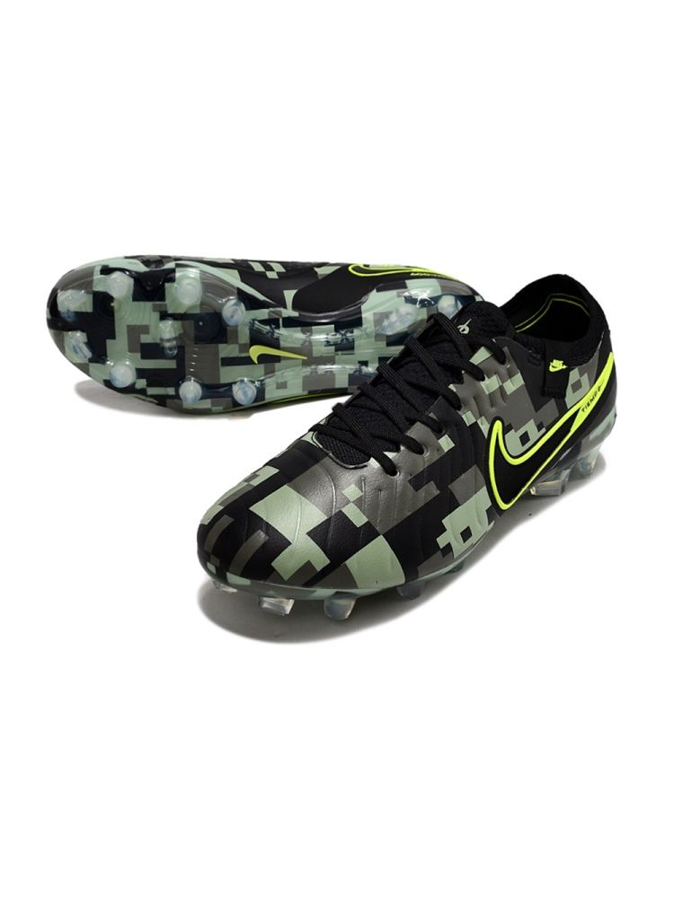 Nike Tiempo Legend 10 Elite FG Camo Pack - Green/Black/Volt