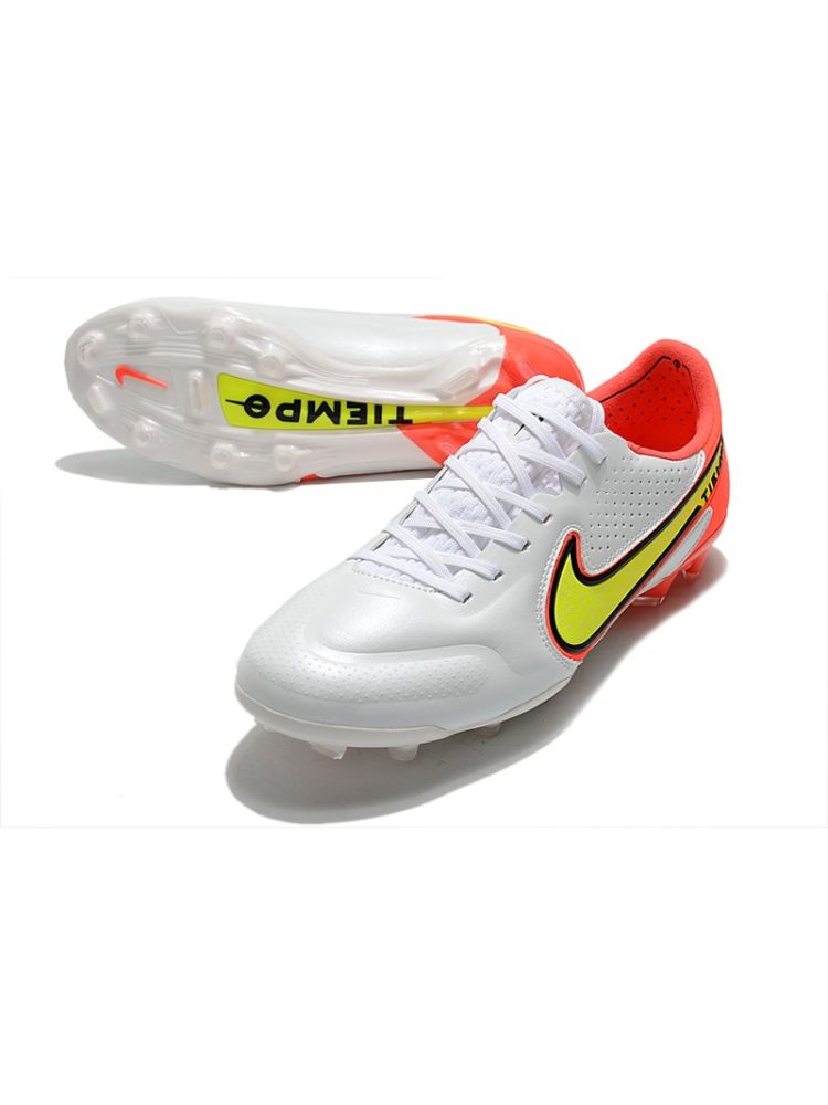 Nike Tiempo Legend 9 Elite FG Motivation - White/Volt/Bright Crimson