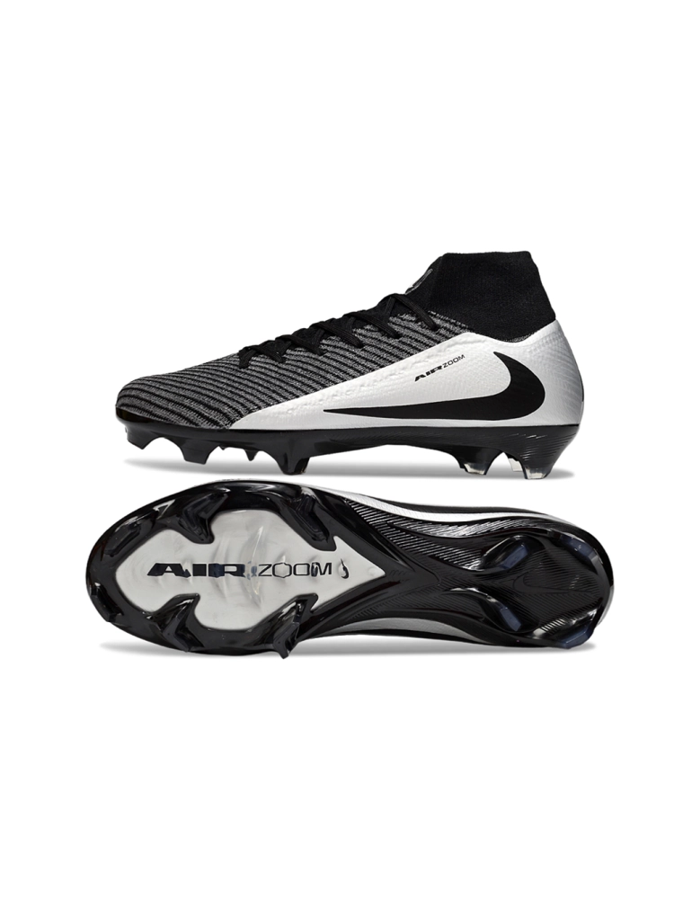 Nike Air Zoom Mercurial Superfly 10 Elite FG Black Silver
