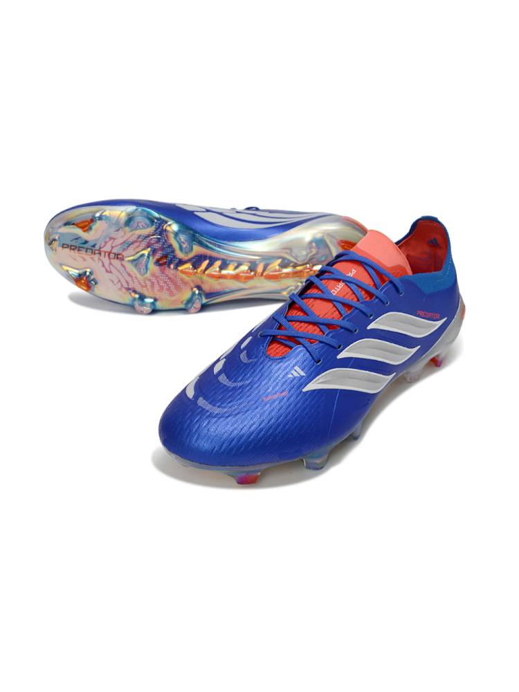 adidas Predator Elite FG Blue Metallic Silver Lucid Red
