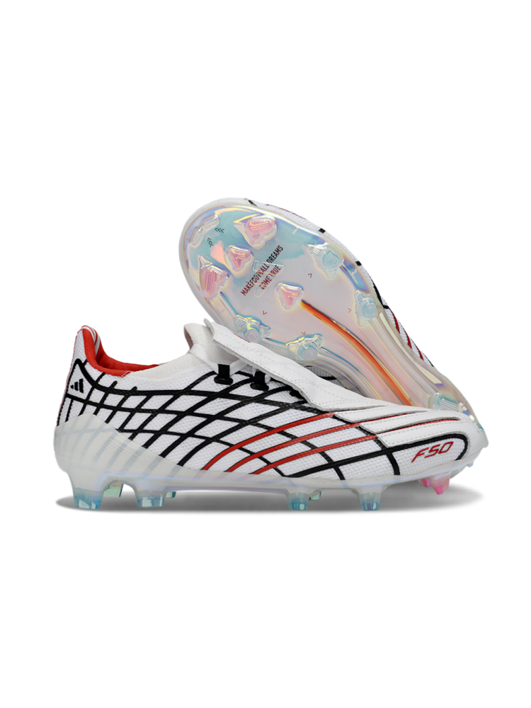 Adidas F50 Spider 2025 Remake Boots FG - Off White Vivid Red Indigo