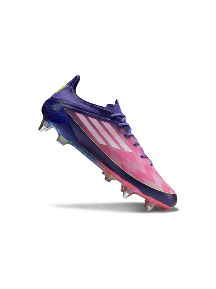 Adidas F50 Elite SG-Pro 'Yamal' - Purple White  Lucid Lemon
