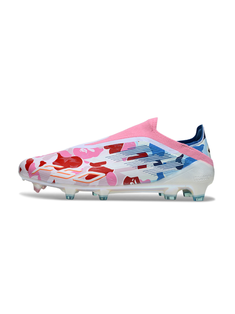 &nbsp;Adidas F50 Elite Laceless FG Pink White Blue