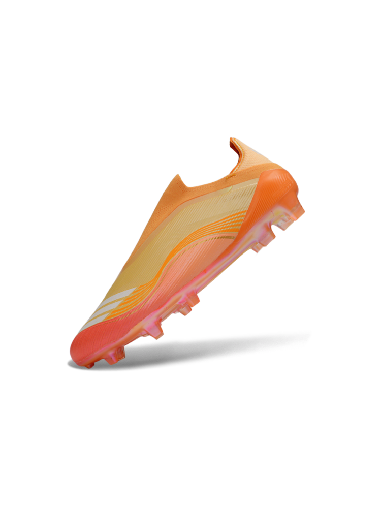 adidas F50 Elite Laceless FG Chrome Gold Lucid Pink White