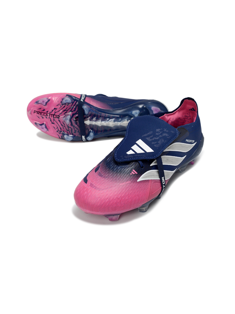 adidas Predator Elite Fold-over Tongue FG Night Indigo Lucid Pink Silver Metallic