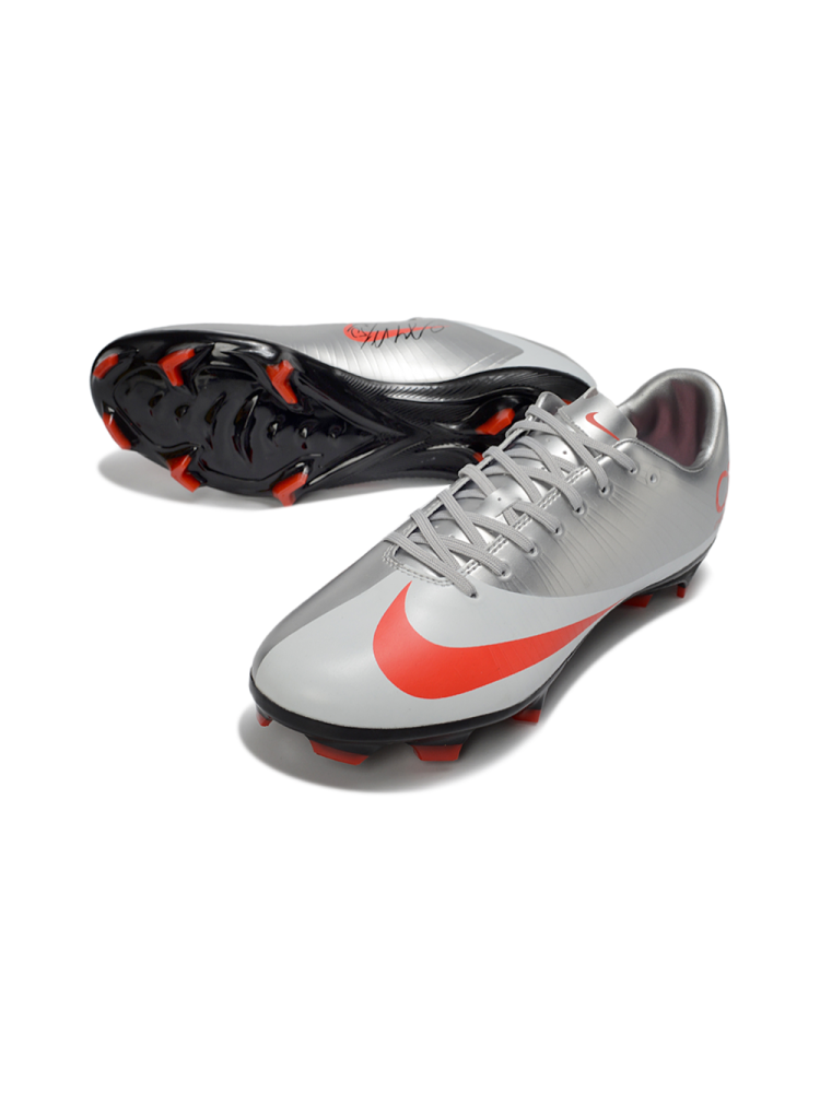 Nike Mercurial Vapor 16 Elite FG CR7 Metallic Silver Bright Crimson Black