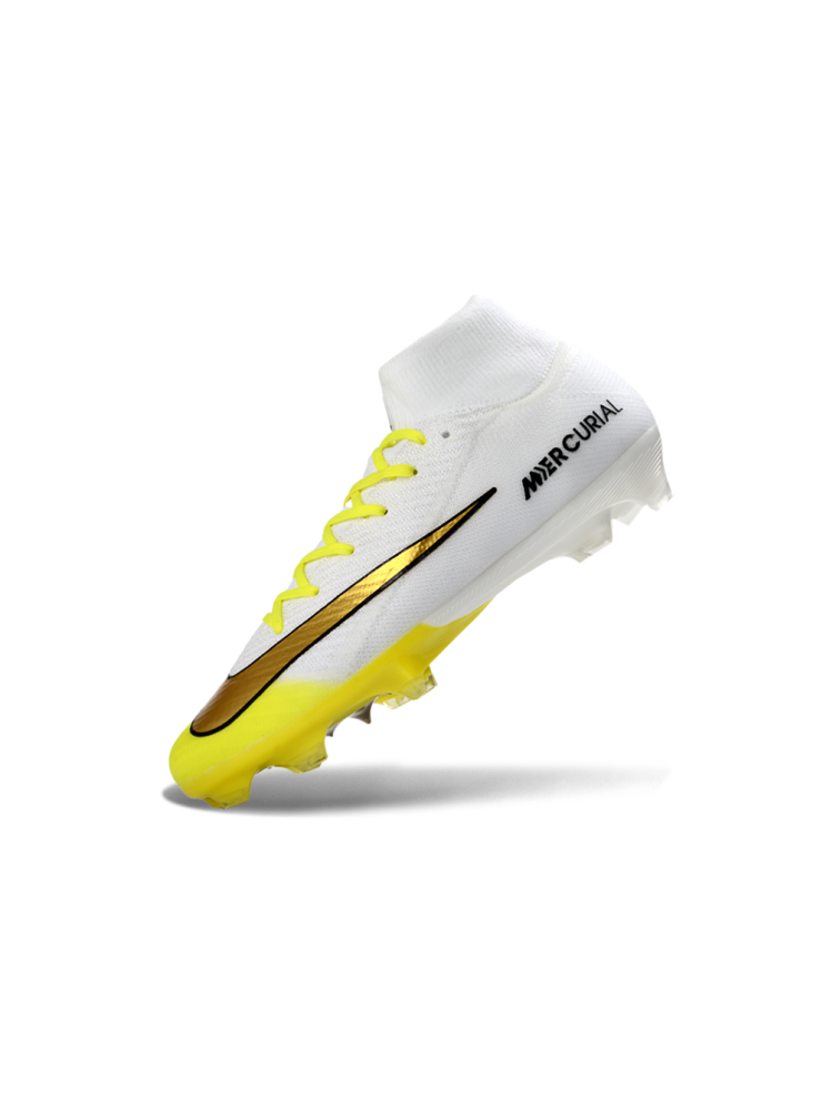 Nike Air Zoom Mercurial Superfly IIX Elite FG White Yellow Gold Black