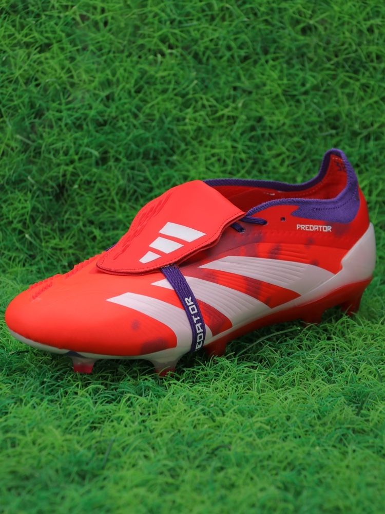 adidas Predator Elite Fold-over Tongue FG - Red/White/Purple