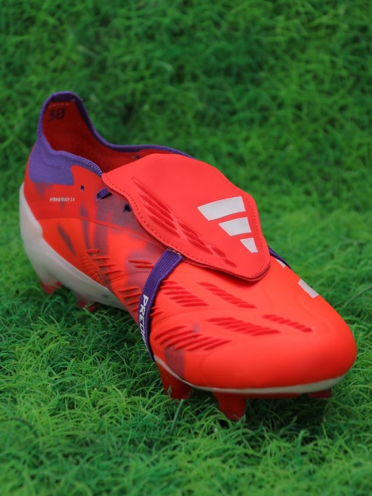 adidas Predator Elite Fold-over Tongue FG - Red/White/Purple