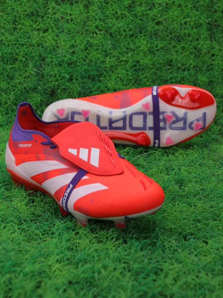 adidas Predator Elite Fold-over Tongue FG - Red/White/Purple