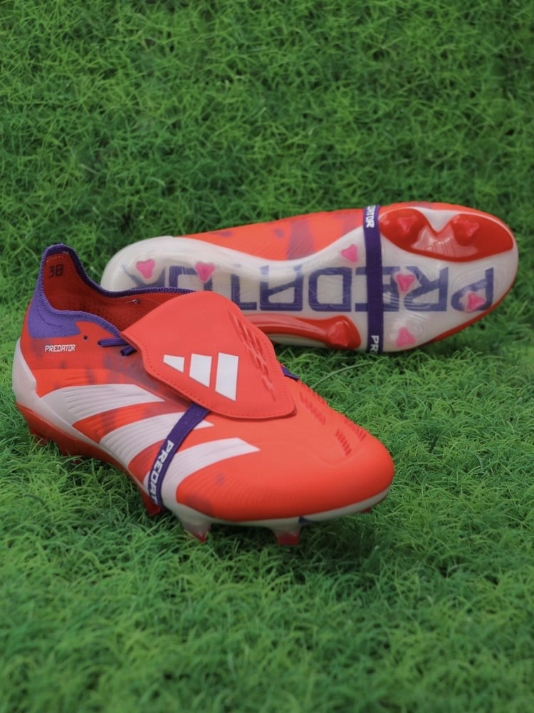 adidas Predator Elite Fold-over Tongue FG - Red/White/Purple