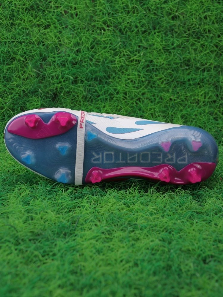 adidas Predator Elite Fold-over Tongue FG - White/Blue/Pink