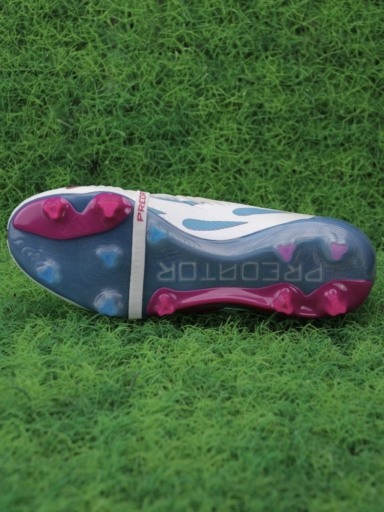 adidas Predator Elite Fold-over Tongue FG - White/Blue/Pink