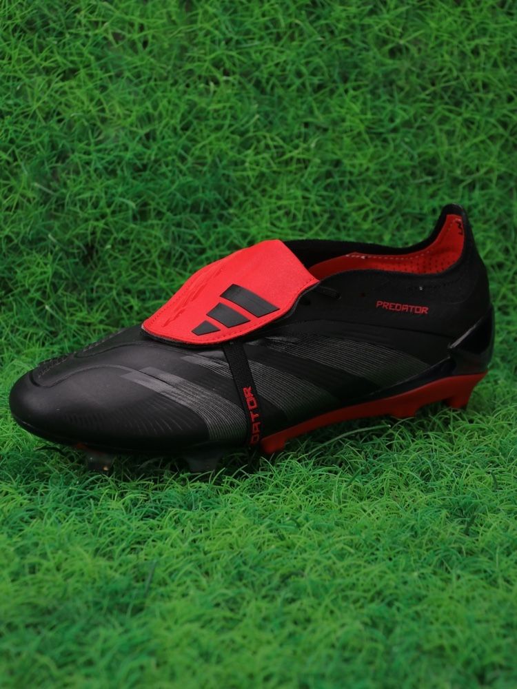 adidas Predator Elite Fold-over Tongue FG Black Red
