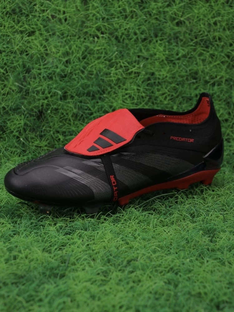 adidas Predator Elite Fold-over Tongue FG Black Red