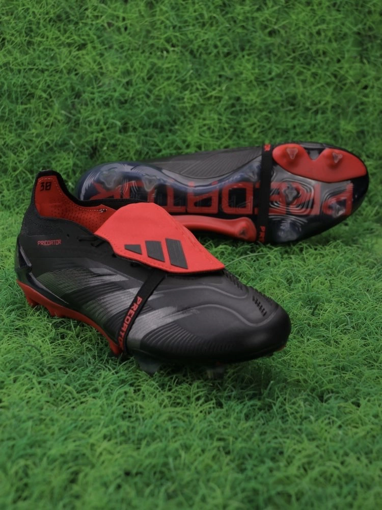 adidas Predator Elite Fold-over Tongue FG Black Red