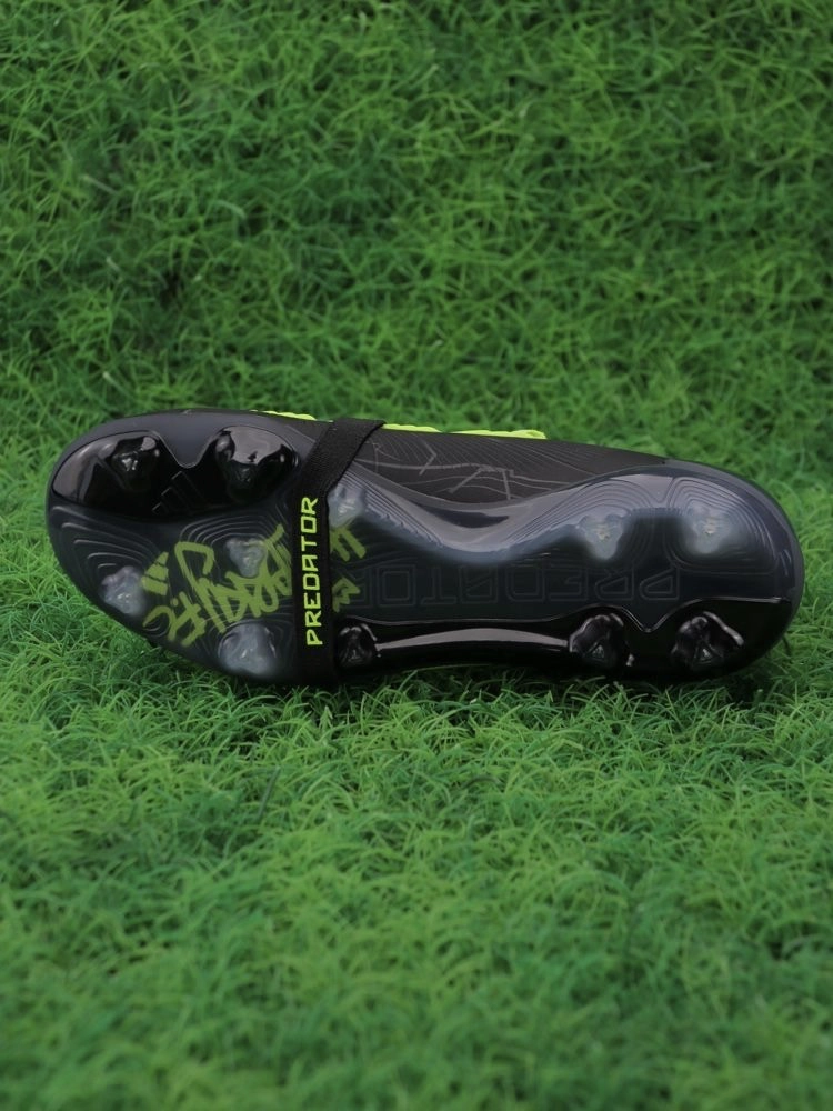 adidas Predator Elite Fold-over Tongue FG Merky FC - Core Black/Footwear White/Lucid Lemon