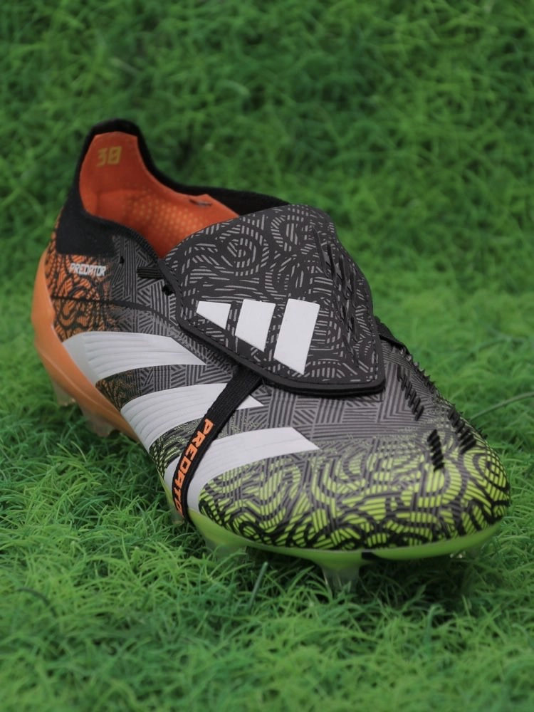 adidas Predator Elite Fold-over Tongue FG Vortex - Black/White/Green