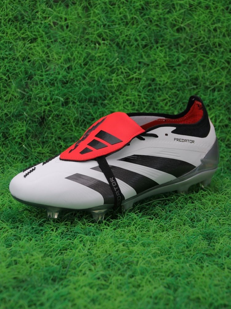 adidas Predator Elite Fold-over Tongue FG White Black Red