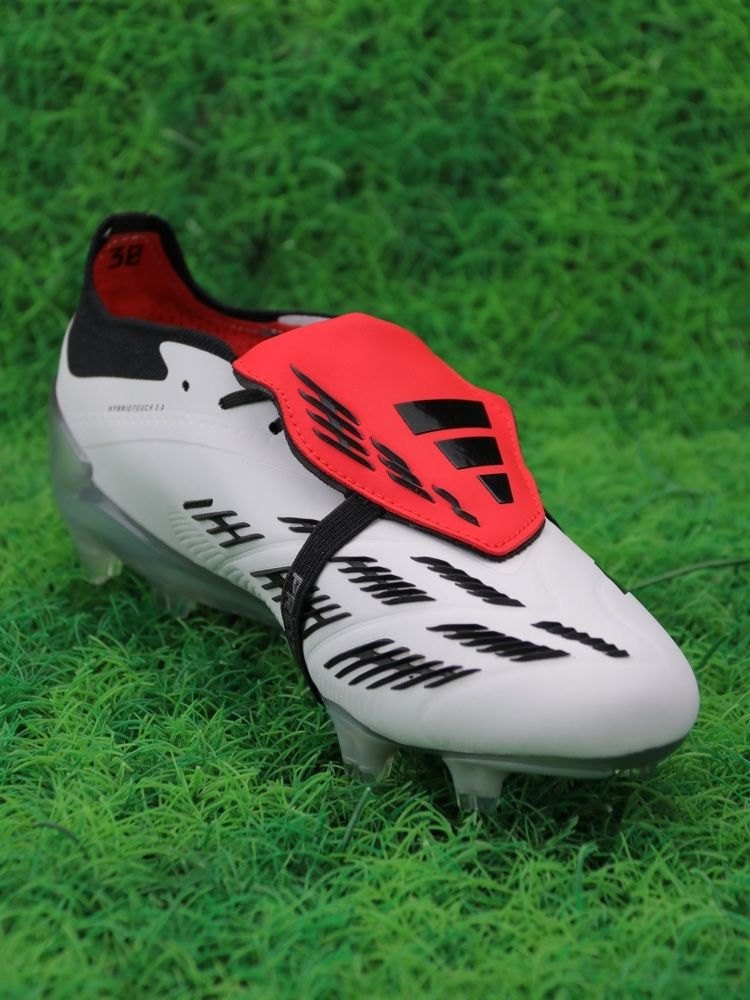 adidas Predator Elite Fold-over Tongue FG White Black Red