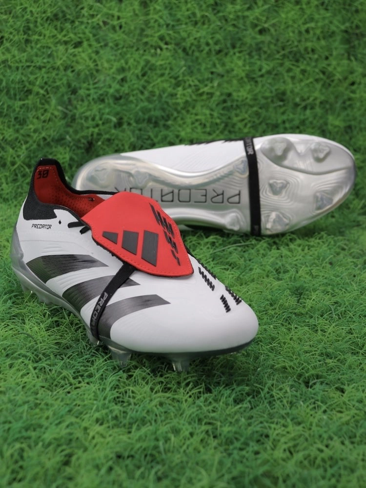 adidas Predator Elite Fold-over Tongue FG White Black Red