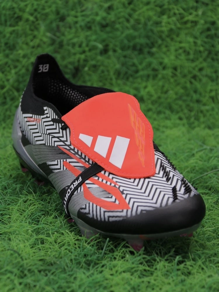 adidas Predator Elite Fold-over Tongue FG Zebra - Black/White/Red