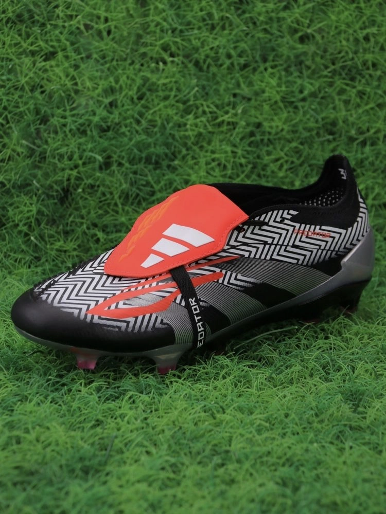 adidas Predator Elite Fold-over Tongue FG Zebra - Black/White/Red