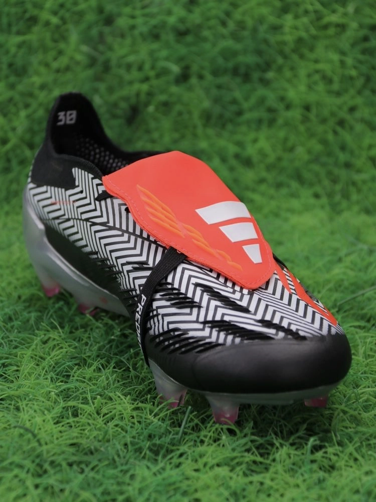 adidas Predator Elite Fold-over Tongue FG Zebra - Black/White/Red