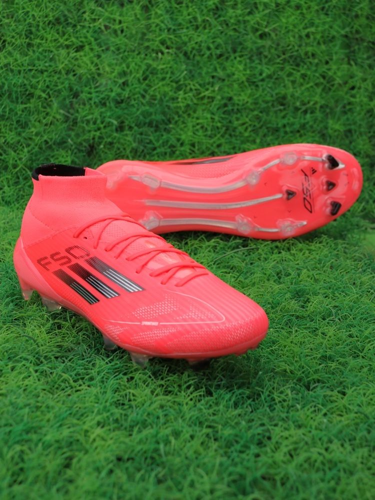 adidas Womens F50 Elite Mid FG - Turbo/Aurora Black/Platin Met