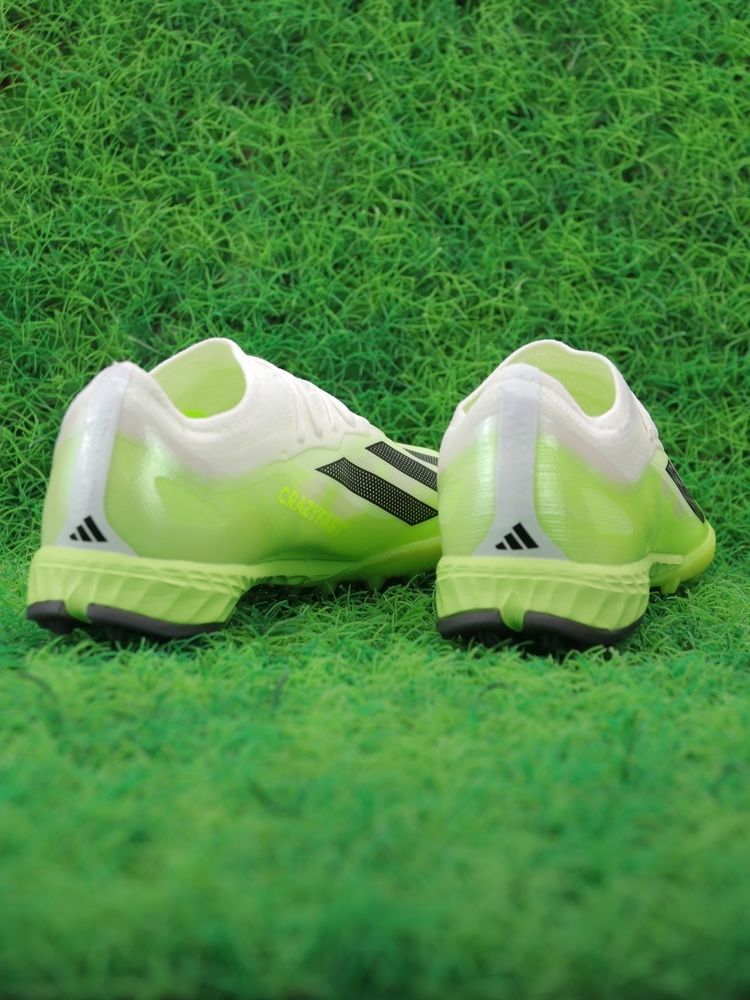 adidas X Crazyfast.1 TF Turf Crazyrush - White/Black/Lucid Lemon